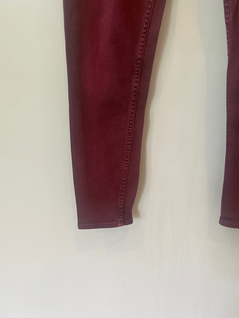 Abercrombie & Fitch Wine Red Skinny Jeans - Picture 3 of 5